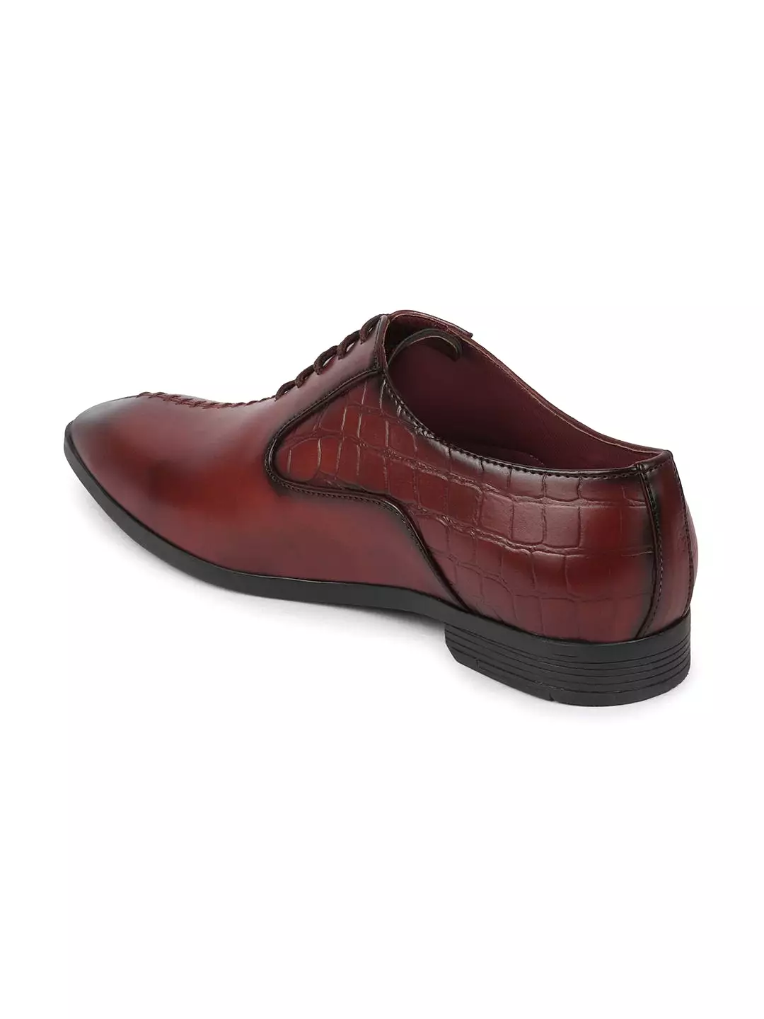 Men Brown Designer Party Lace Up Shoes