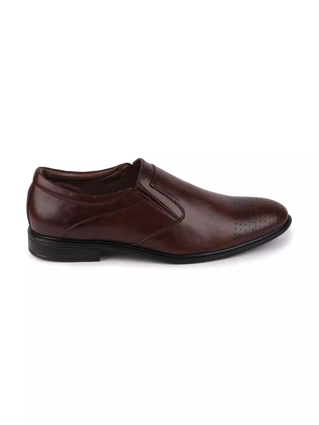 Men Brown Formal Slip-On Shoes