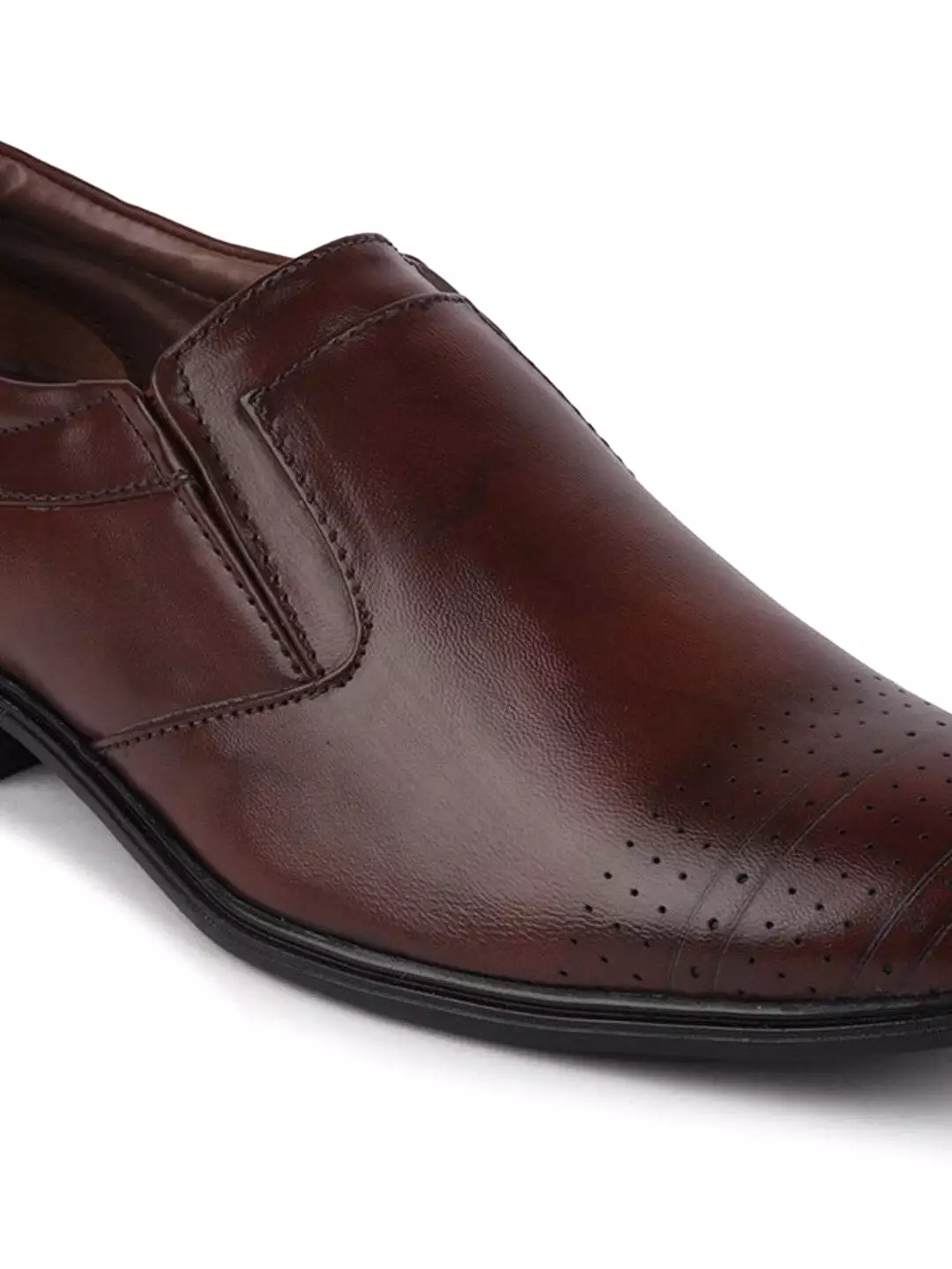 Men Brown Formal Slip-On Shoes