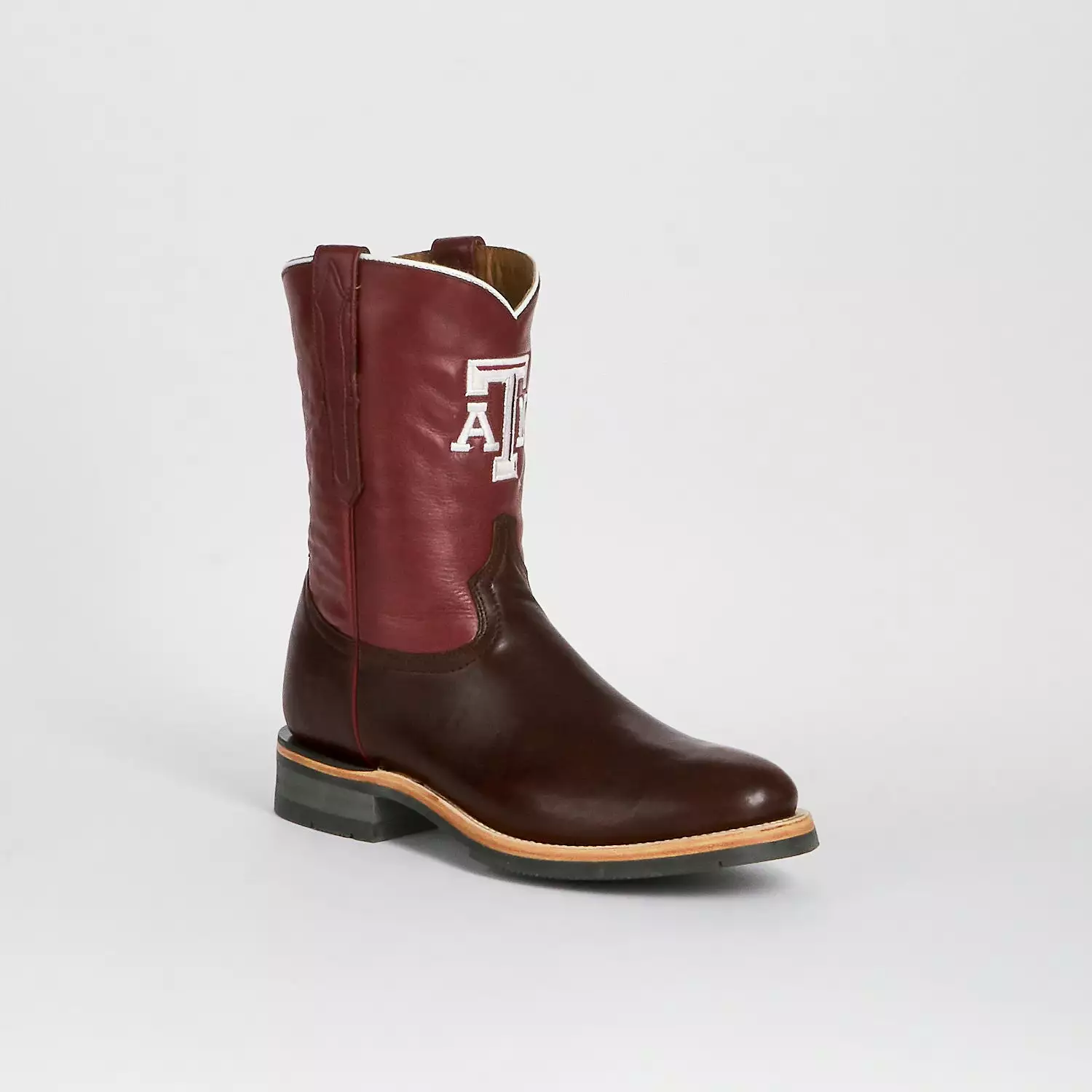 Men's A&M Roper Barn Boot :: Chocolate