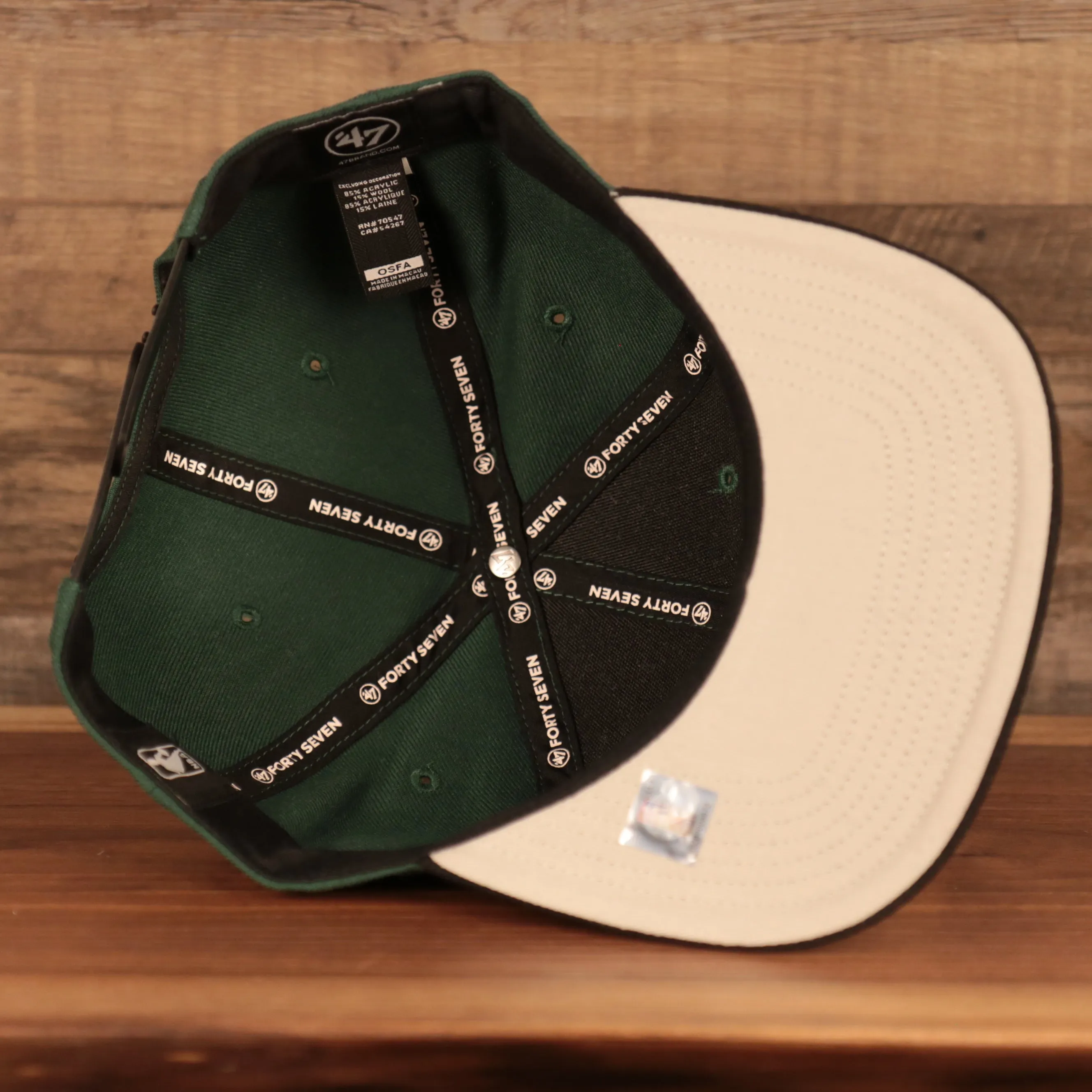 Milwaukee Bucks Dark Green and Black Adjustable Grey Bottom Snapback Hat