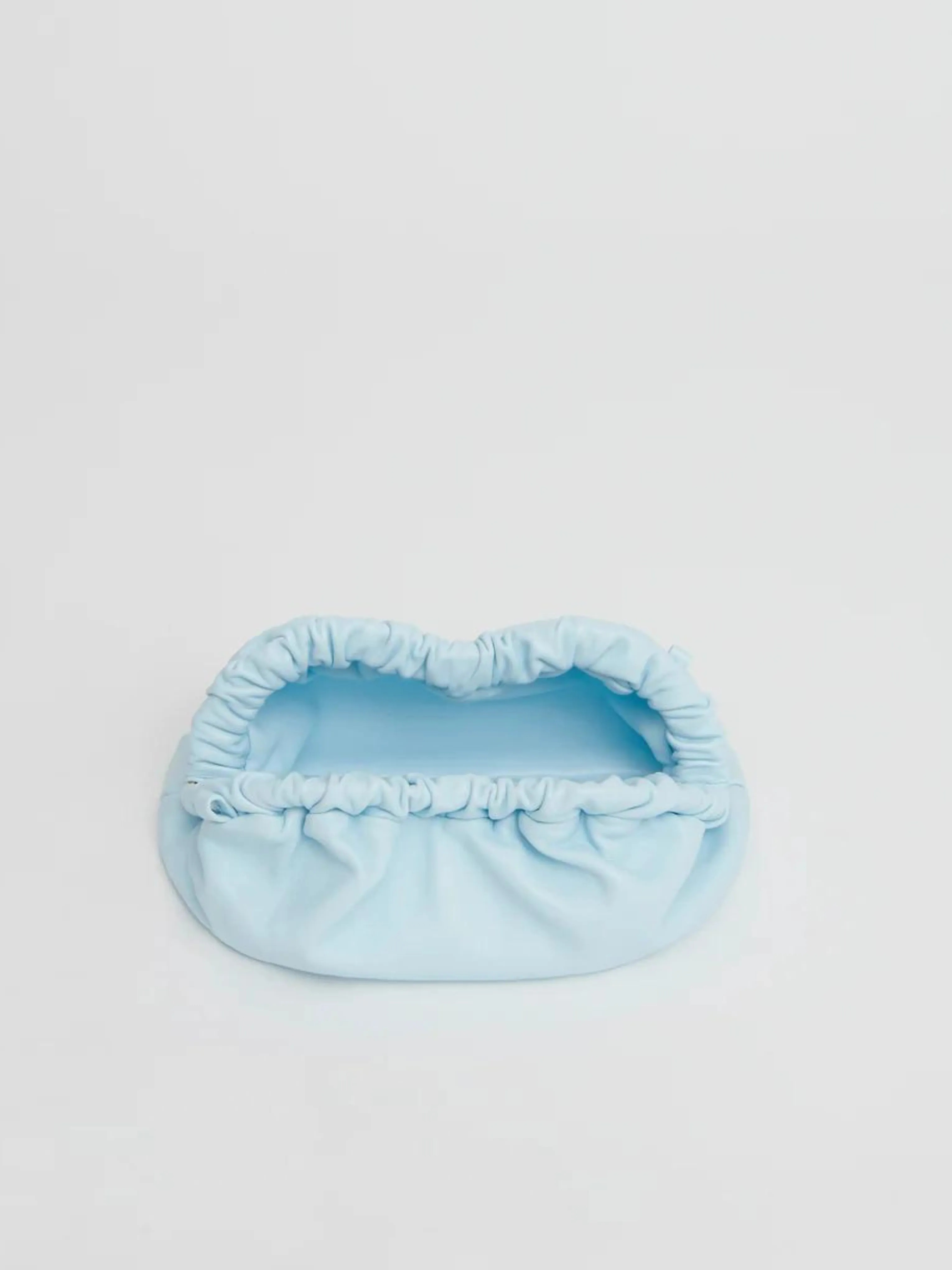 Mini Cloud Clutch in Blue Ice