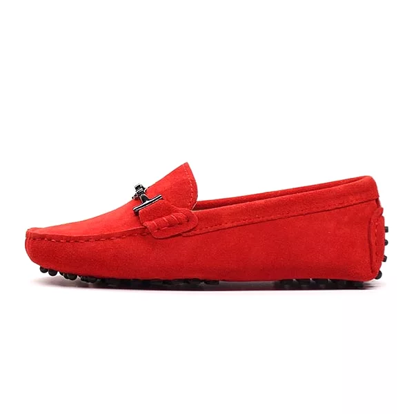 MIYAGINA Leather Women Spring Flat Moccasins Shoes