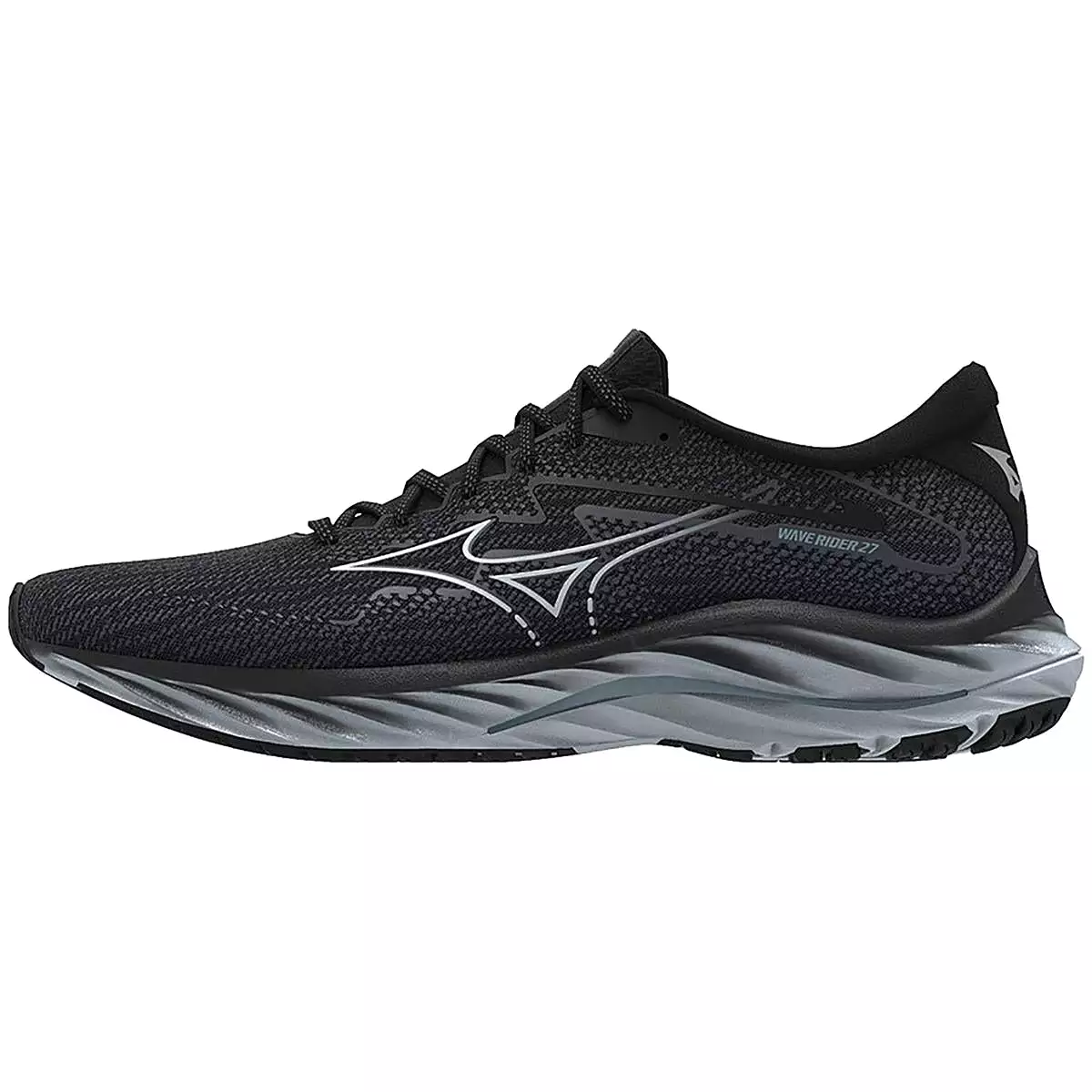 Mizuno Mens Wave Rider 27 Fitness Lifestyle Running & Training Shoes