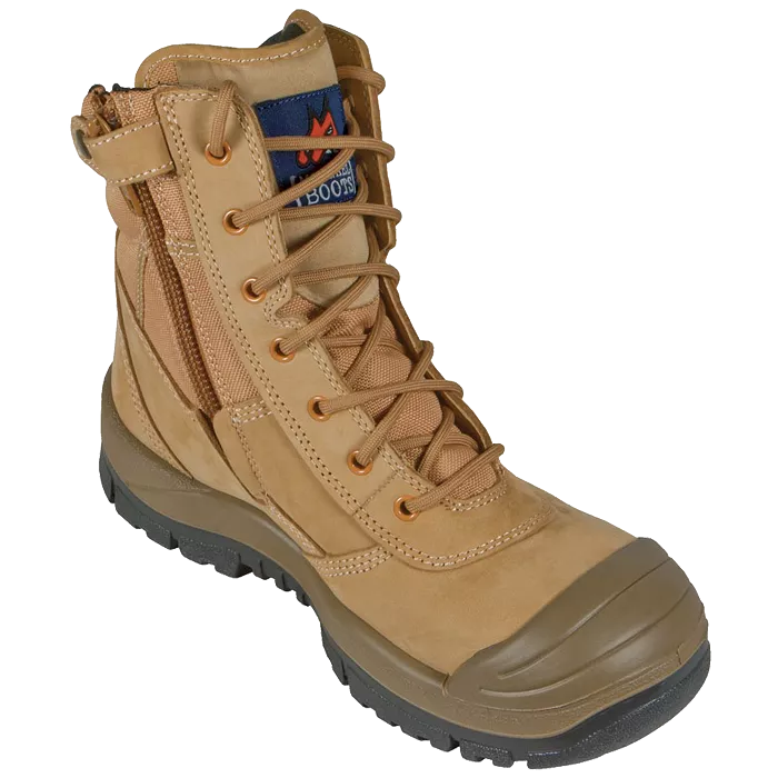 Mongrel Wheat High Leg ZipSider Steel Cap Boot SC Series