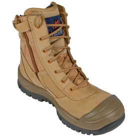 Mongrel Wheat High Leg ZipSider Steel Cap Boot SC Series