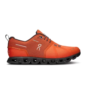 On Women's Cloud 5 Waterproof Sneaker - Flame/Eclipse