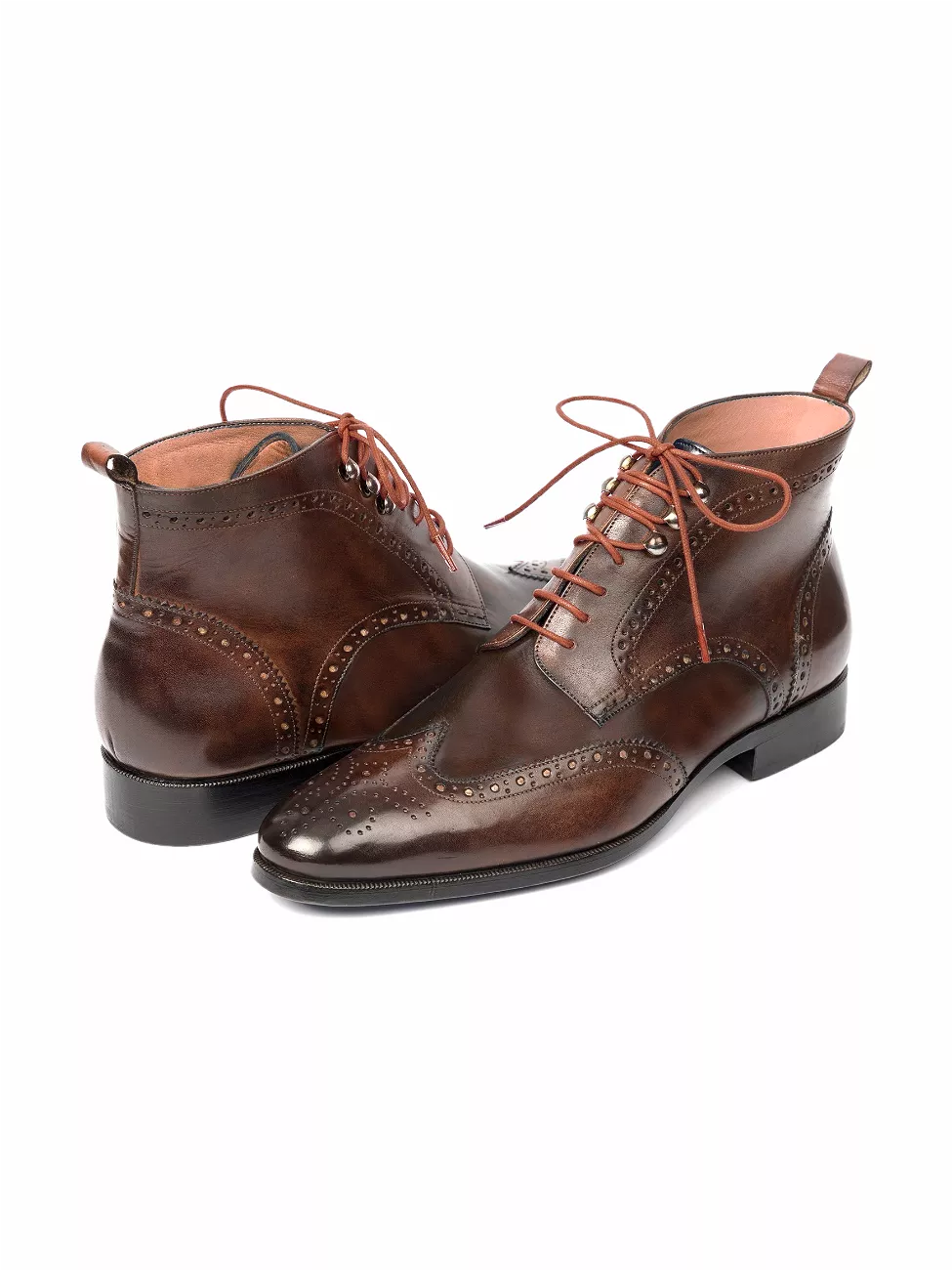 Paul Parkman Wingtip Ankle Boots Brown