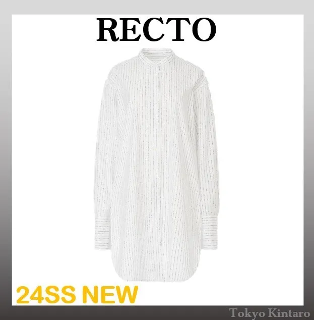 RECTO  |Casual Style Street Style Cotton Shirts & Blouses