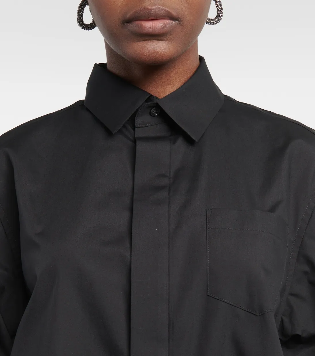 sacai  |Plain Cotton Shirts & Blouses