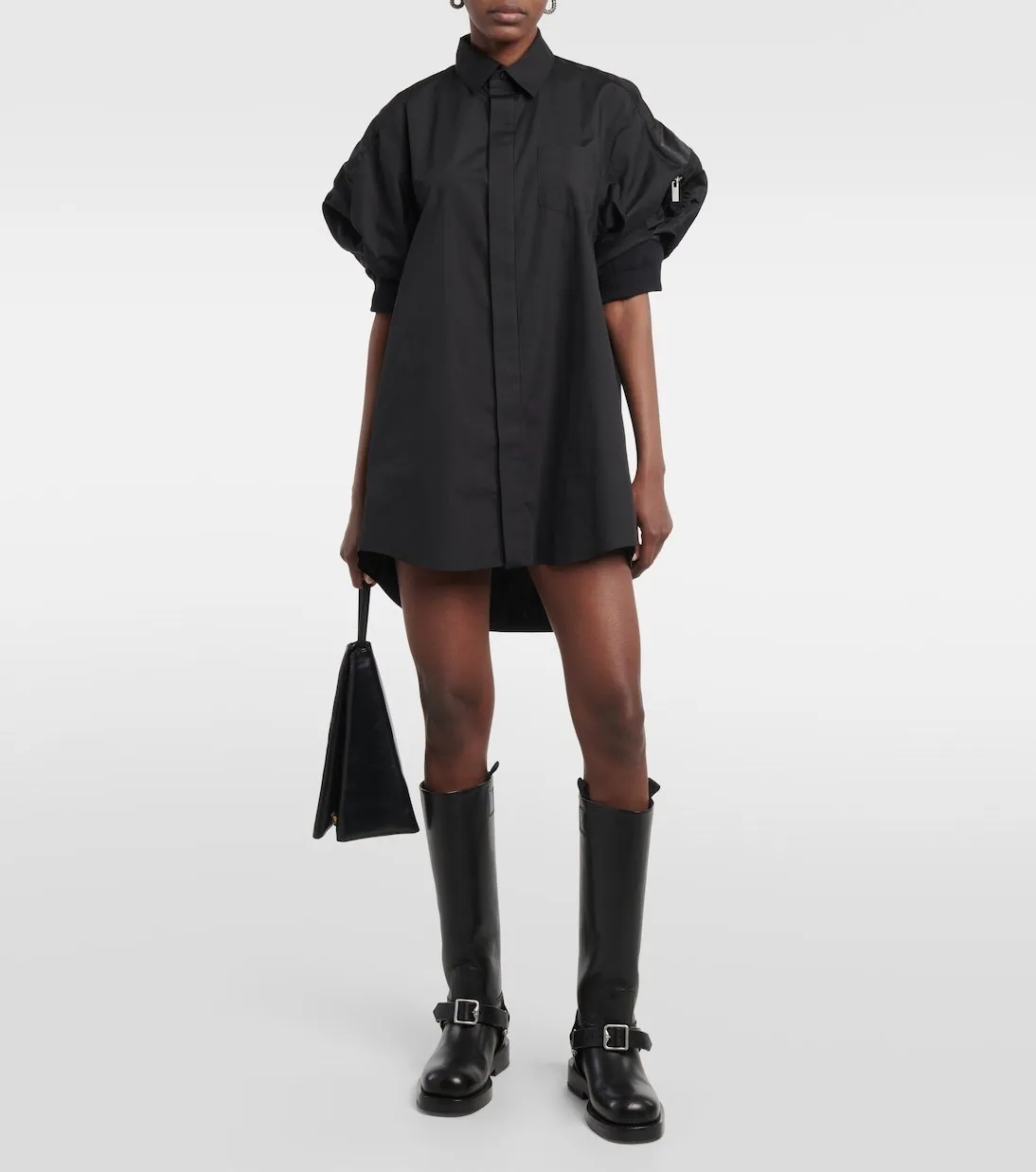 sacai  |Plain Cotton Shirts & Blouses