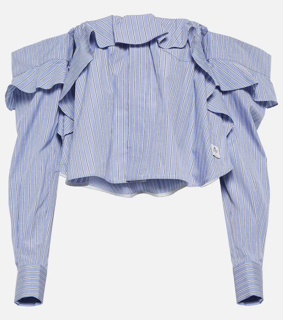 sacai  |Stripes Casual Style Long Sleeves Cotton Party Style