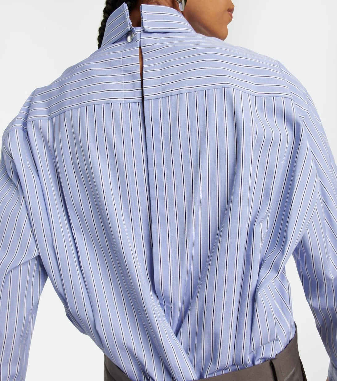 sacai  |Stripes Casual Style Long Sleeves Cotton Party Style