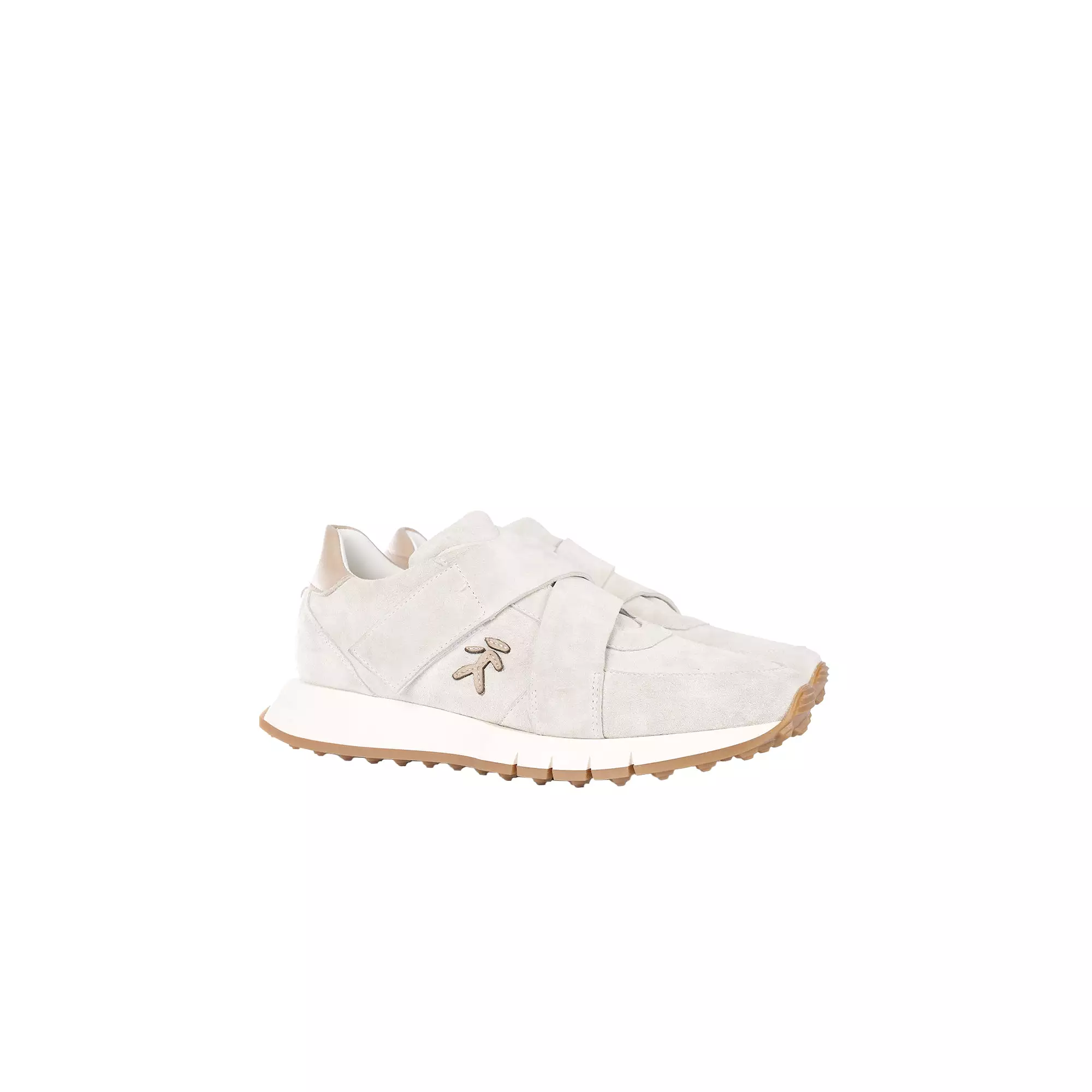 Suede Leather Man Sneaker Chalk White