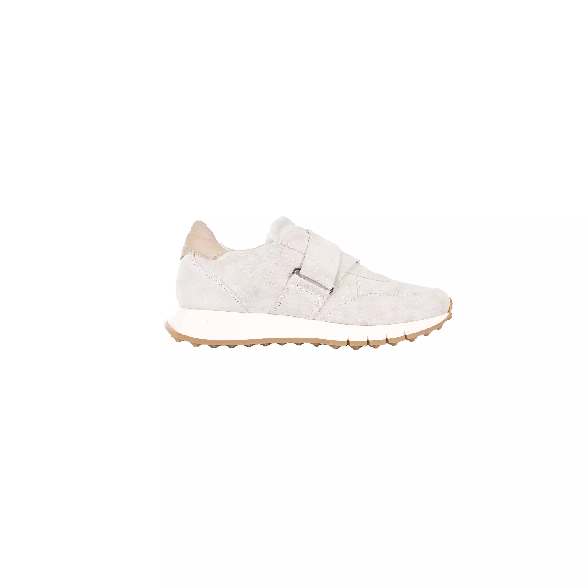 Suede Leather Man Sneaker Chalk White