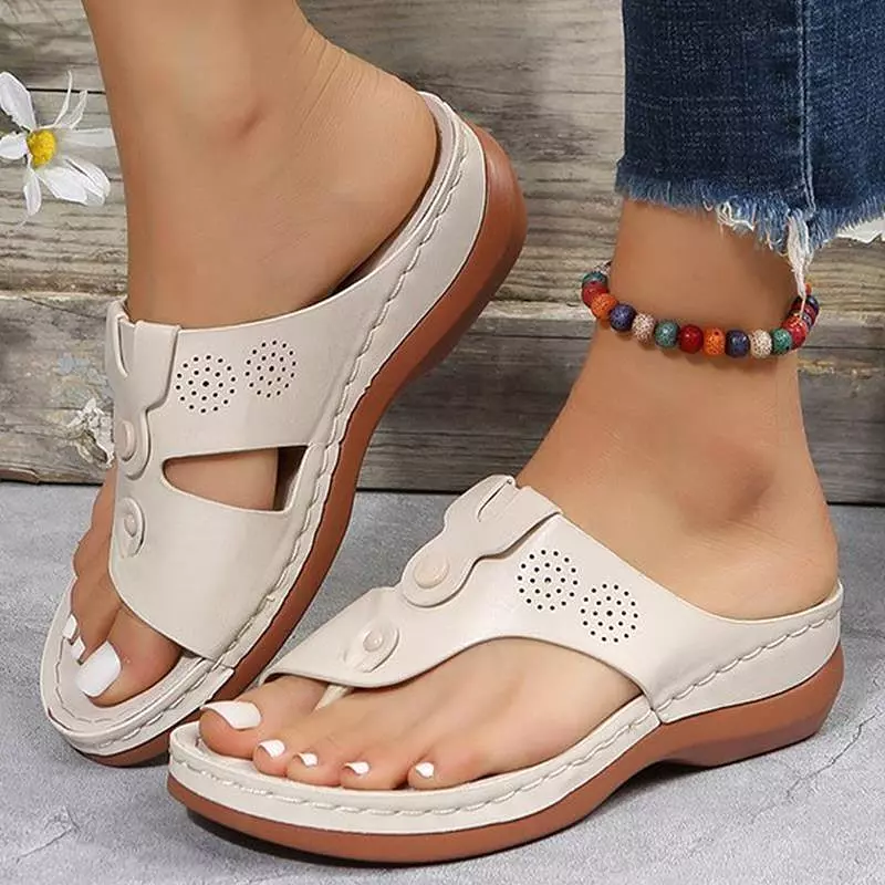 Summer Low Heel Wedge Sandals