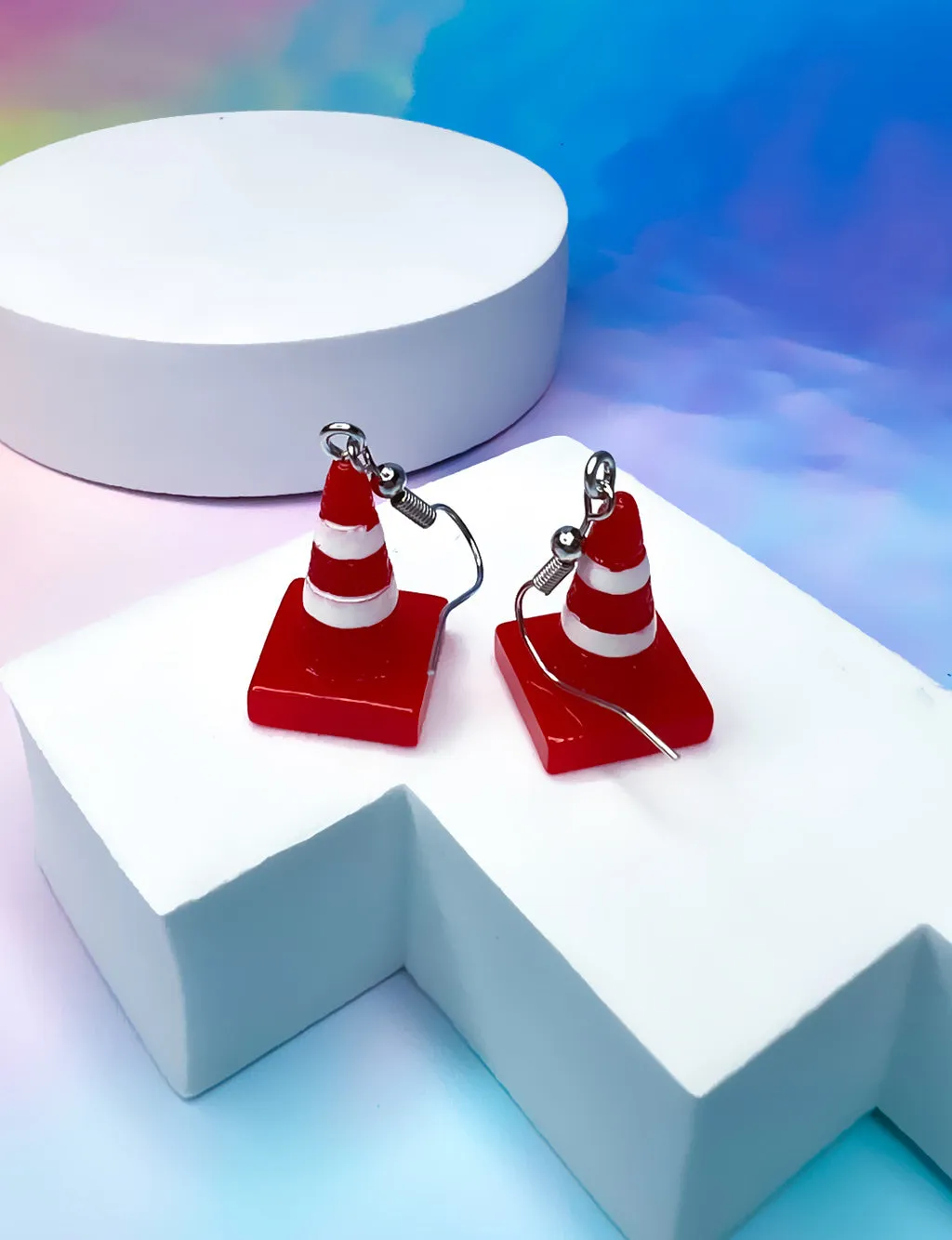 TRAFFIC CONE EARRINGS