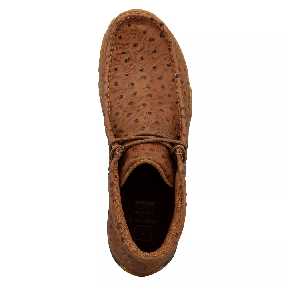 'Twisted X' Men's Chukka Driving Moc - Cognac