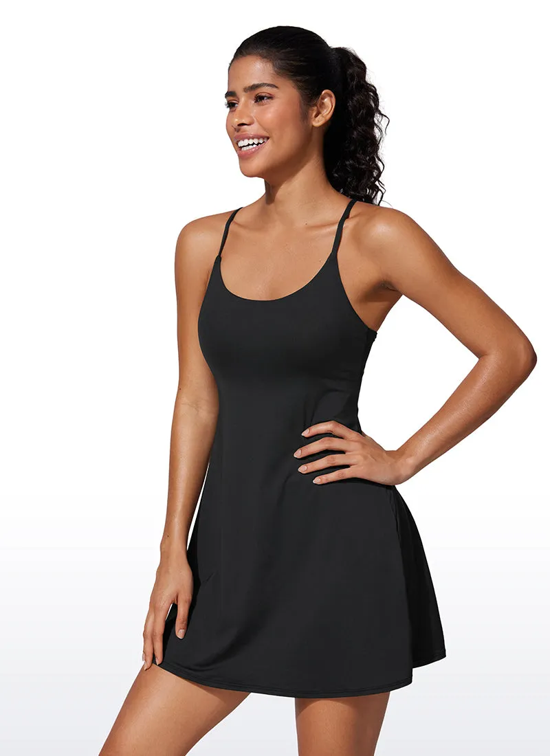 UPF 50+ Shorts Lined Built-in Bra Tennis Dress