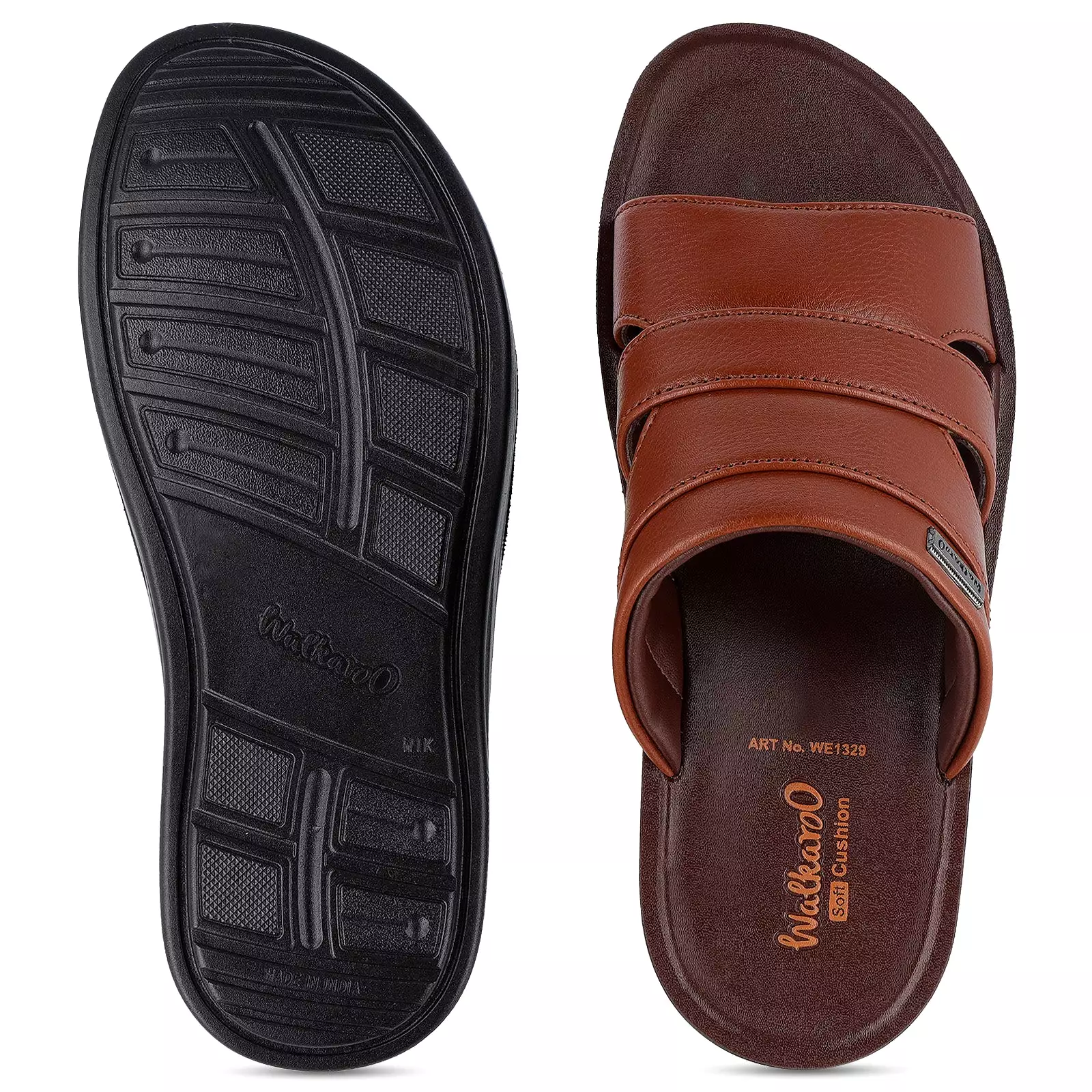 Walkaroo+ Men Sandals  - WE1329 B Brown