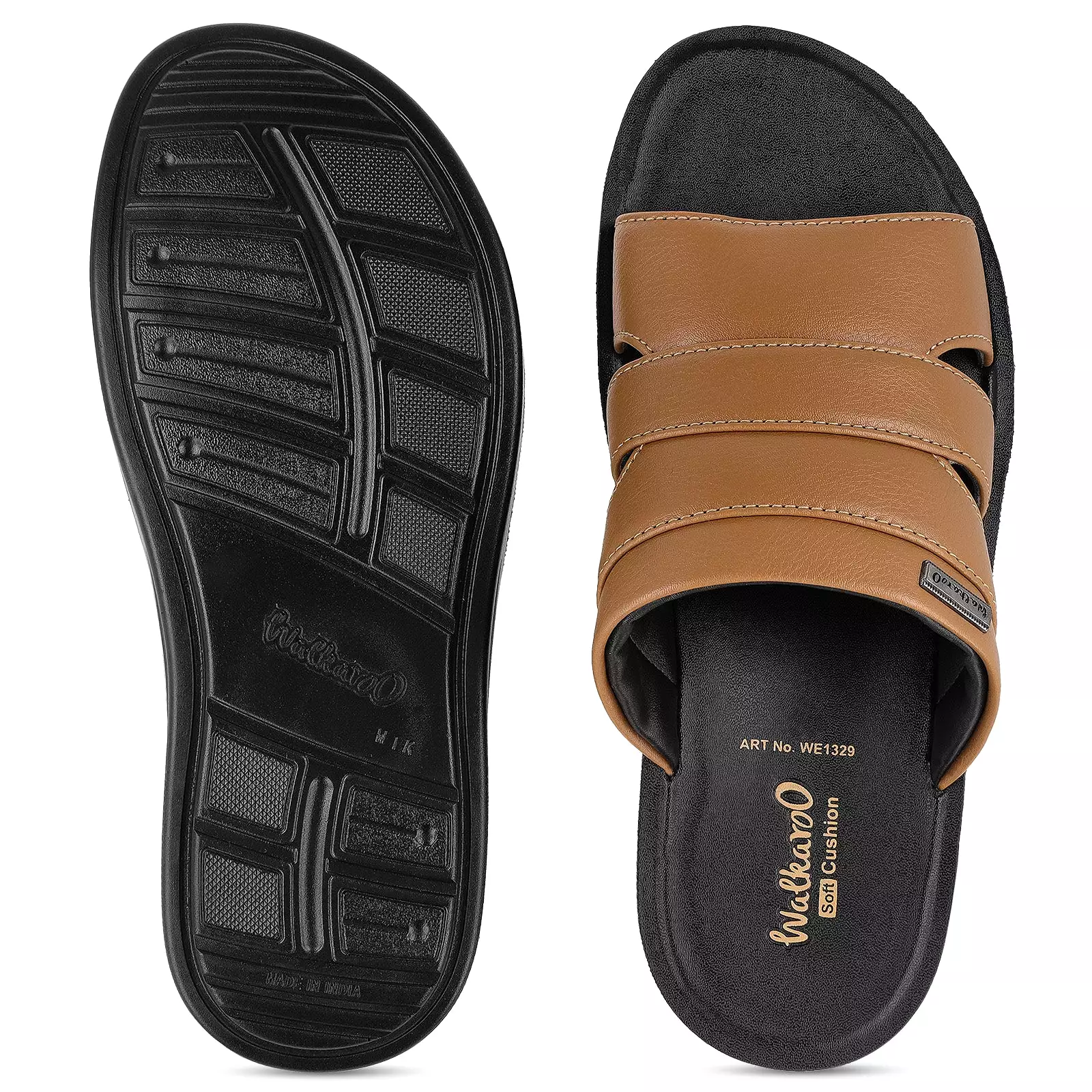 Walkaroo+ Men Sandals  - WE1329 Chiku