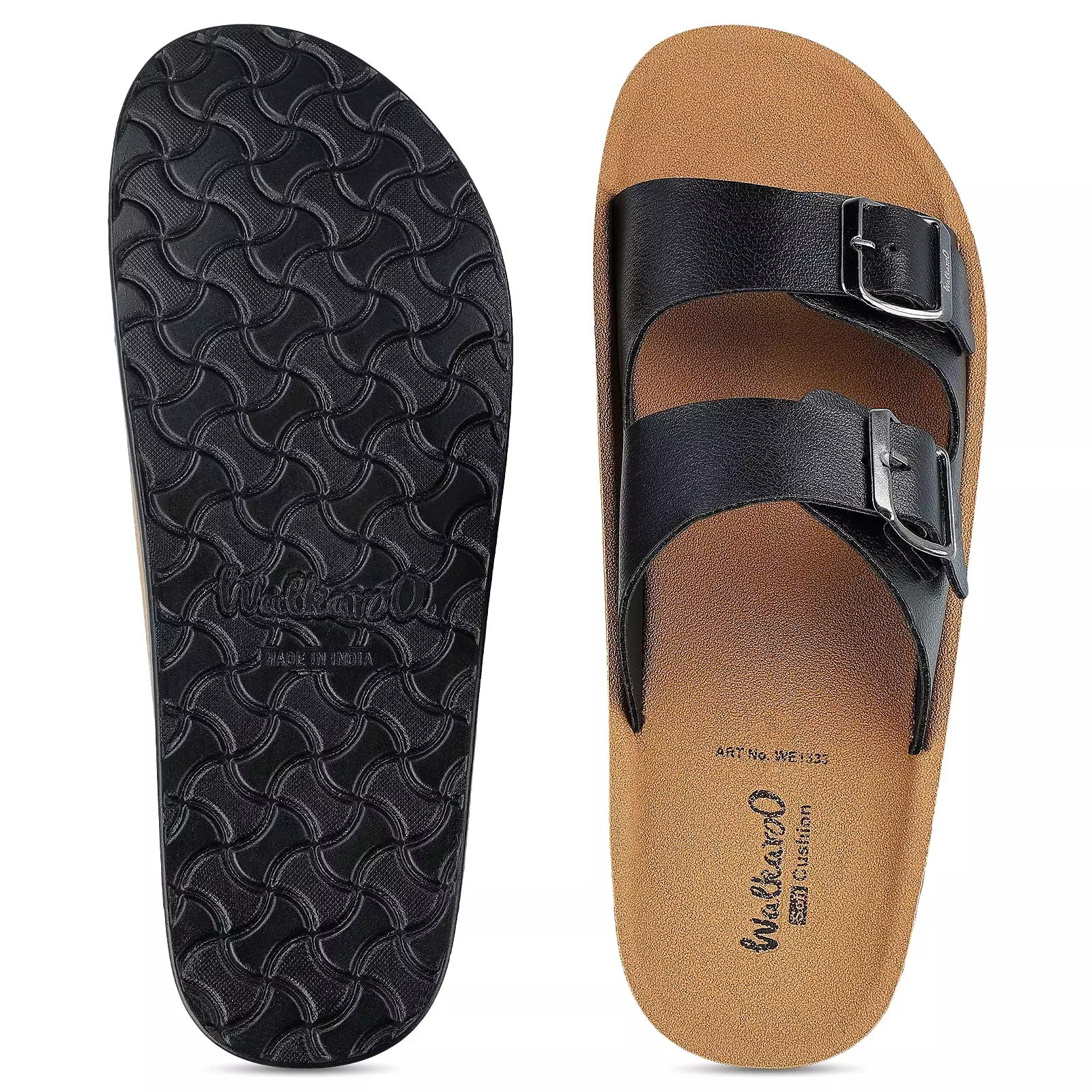 Walkaroo+ Men Sandals  - WE1333 Black