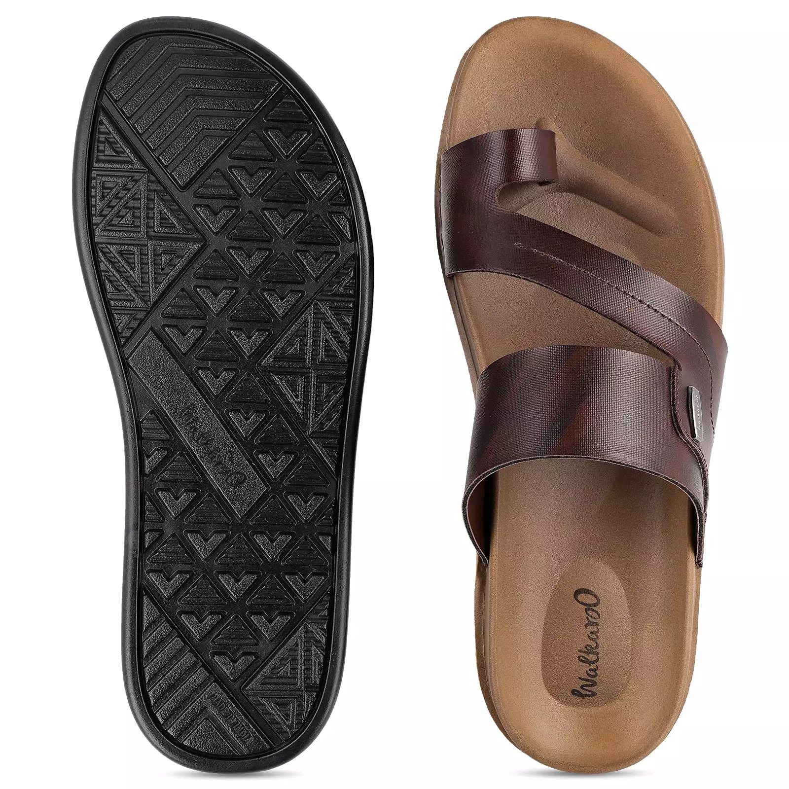 Walkaroo+ Men Sandals  - WE1335 BROWN