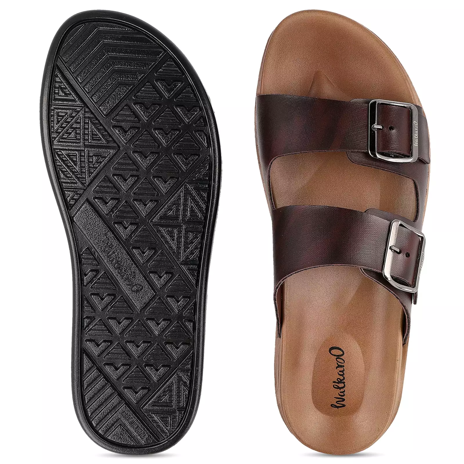 Walkaroo+ Men Sandals  - WE1337 BROWN