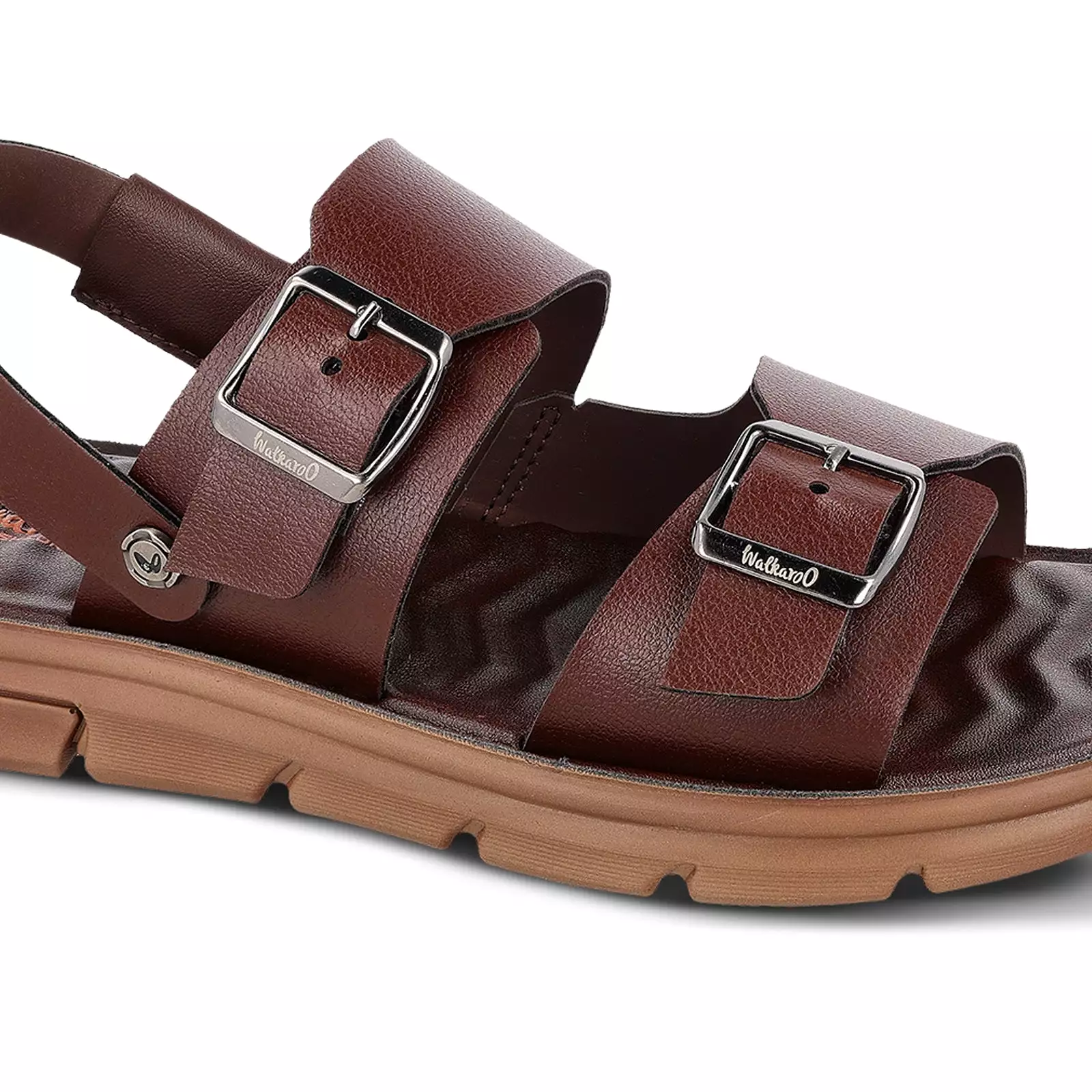 Walkaroo+ Men Sandals  - WE1712 BROWN