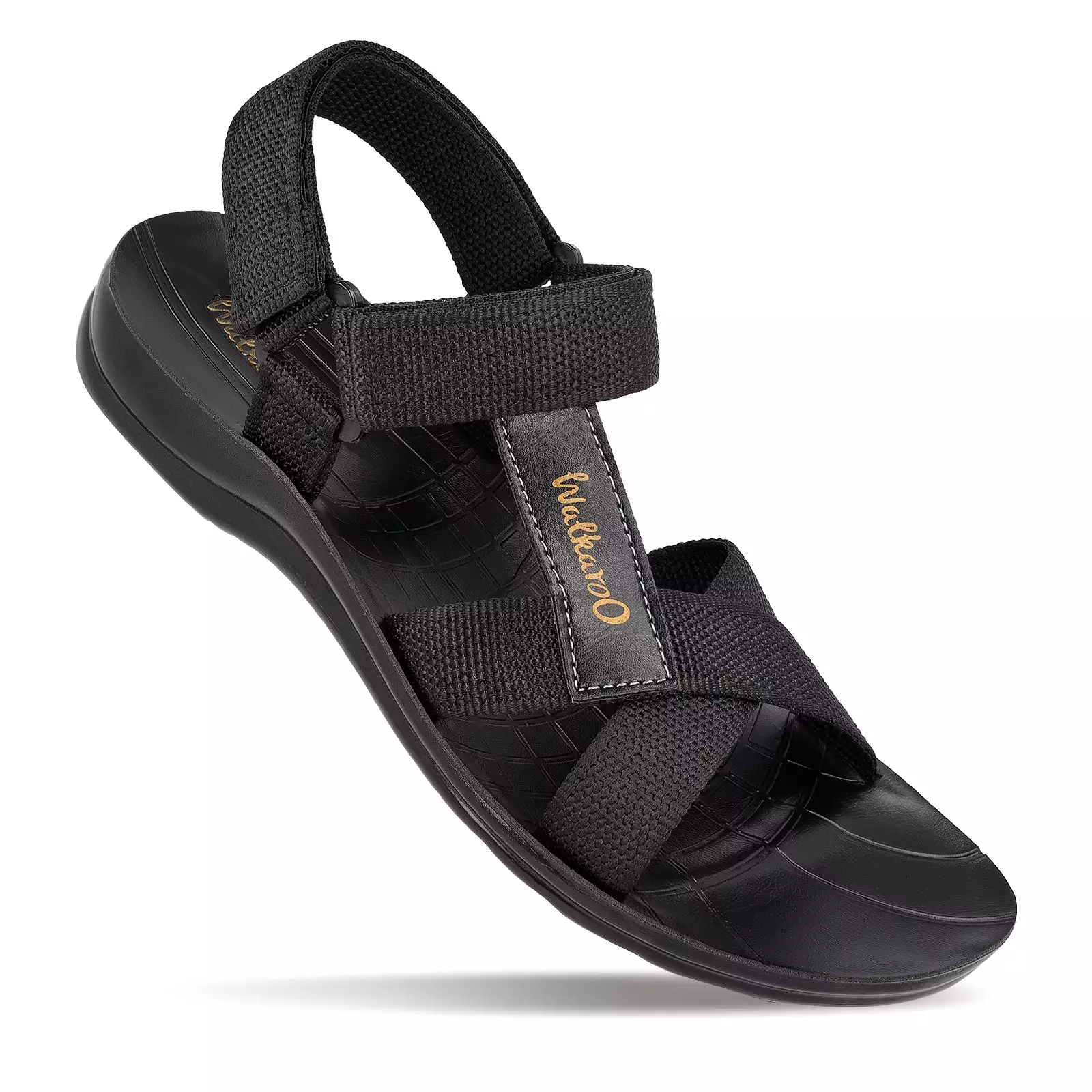 Walkaroo Men Sandals  - WG1575 Black