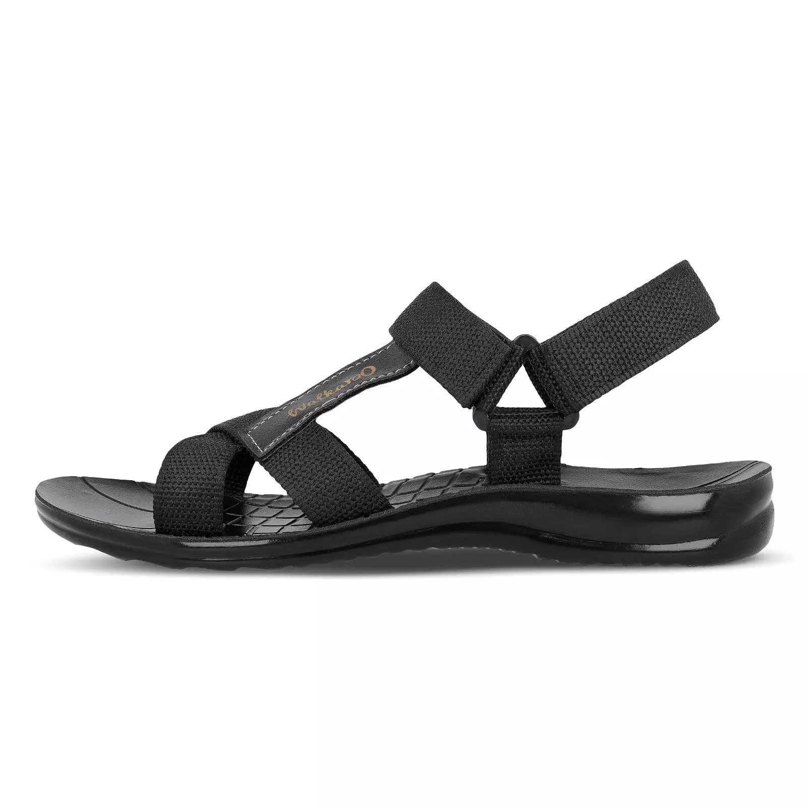 Walkaroo Men Sandals  - WG1575 Black