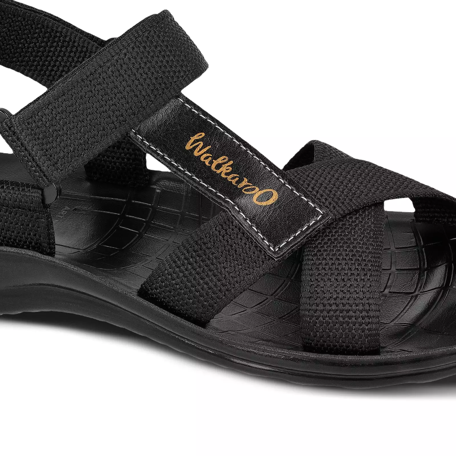 Walkaroo Men Sandals  - WG1575 Black