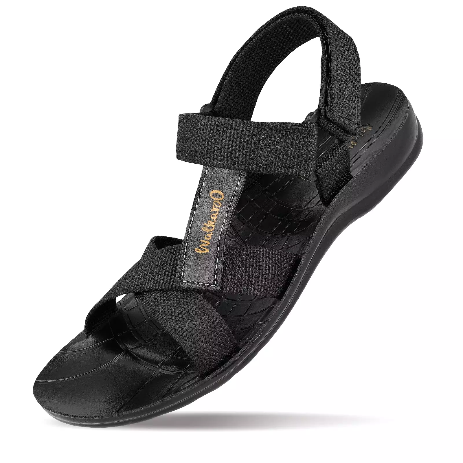 Walkaroo Men Sandals  - WG1575 Black