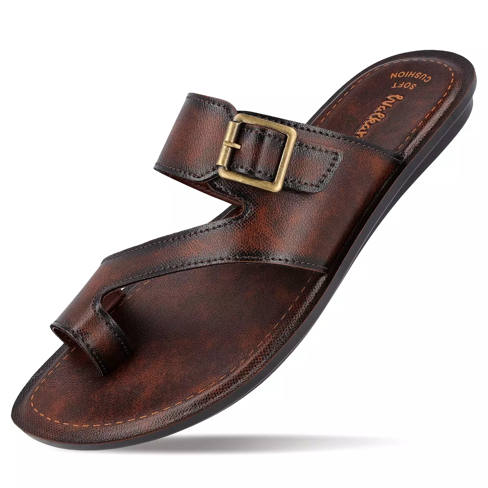 Walkaroo Men Sandals  - WG5458 Brown