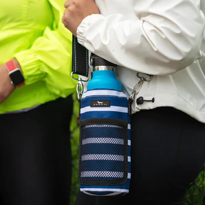 Water Boy Water Bottle Koozie - Pattern: Nantucket Navy