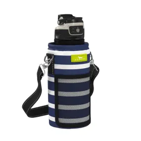 Water Boy Water Bottle Koozie - Pattern: Nantucket Navy