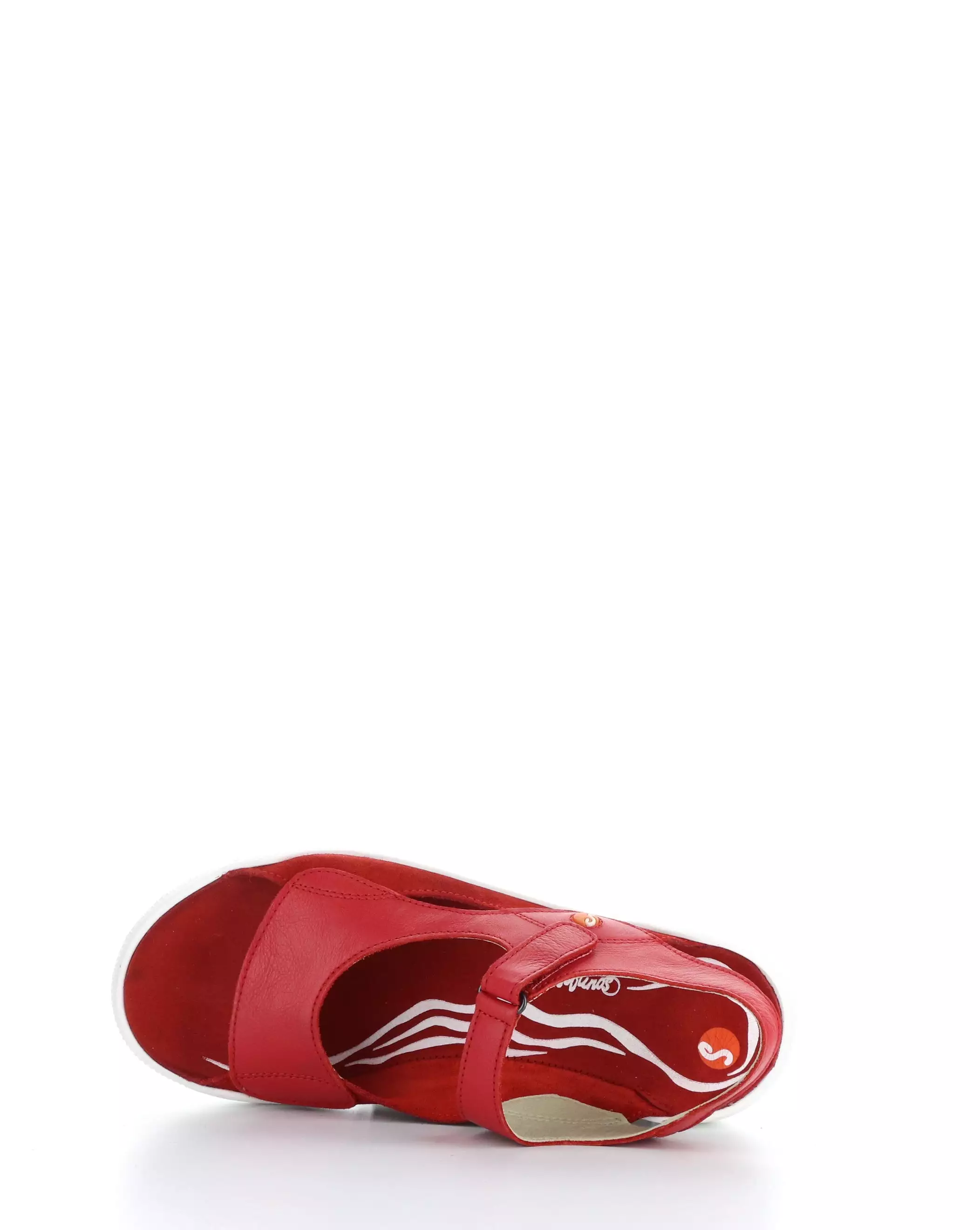 WEAL712SOF 005 CHERRY RED Velcro Sandals