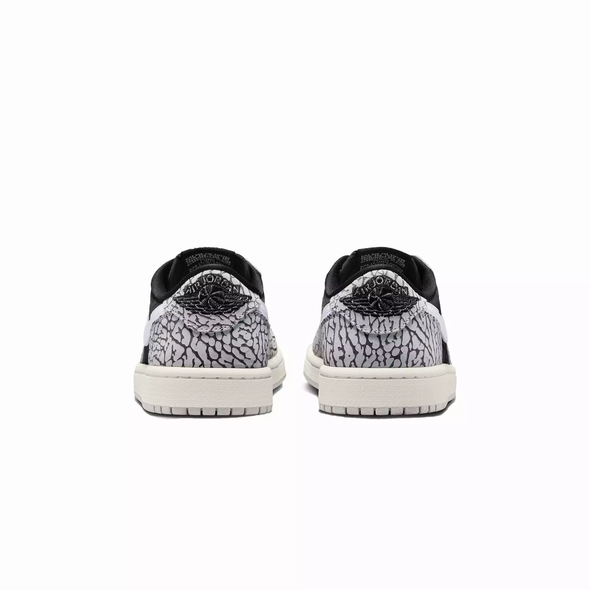 WMN'S AIR JORDAN 1 LOW OG 'BLACK/MUSLIN-TECH GREY-WHITE'