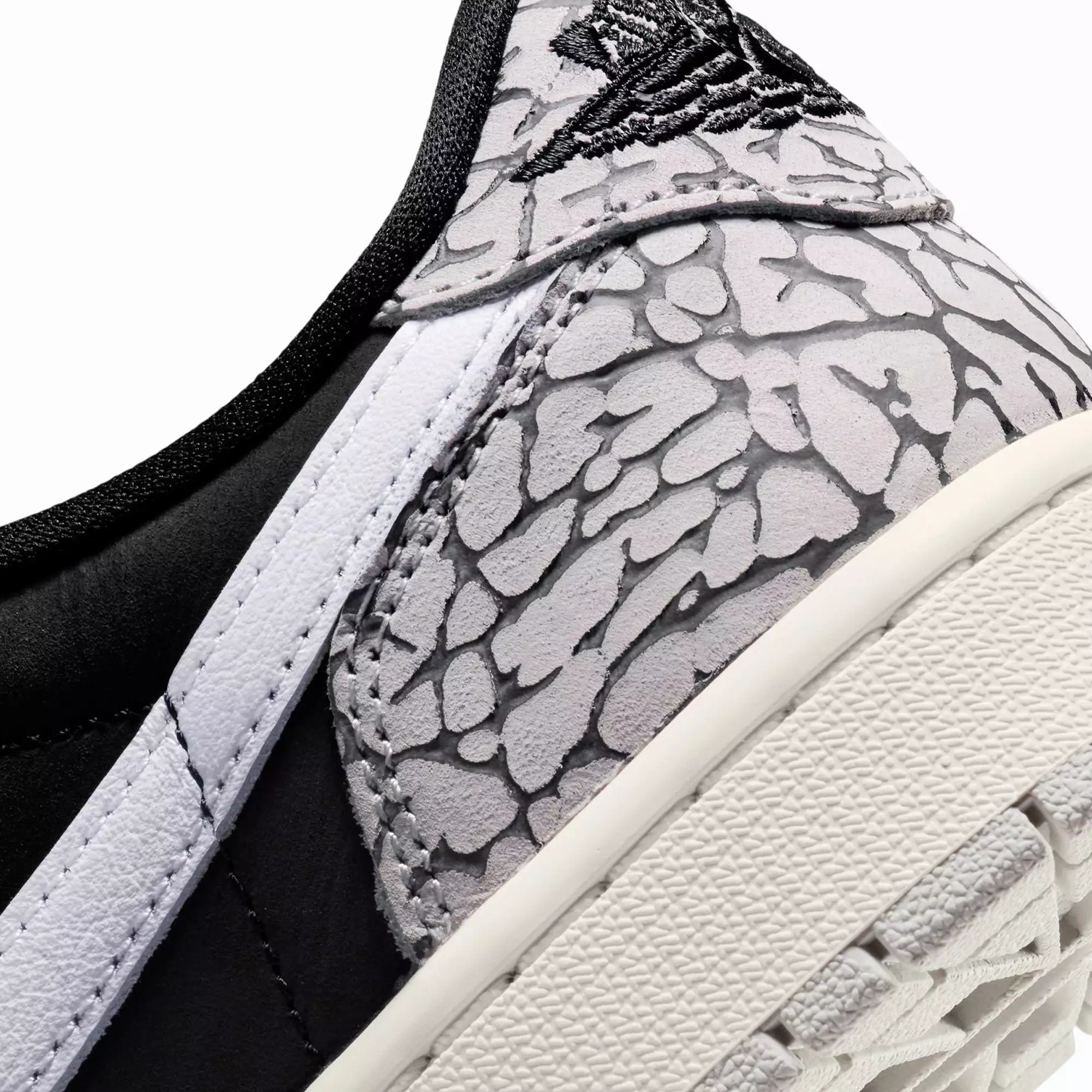 WMN'S AIR JORDAN 1 LOW OG 'BLACK/MUSLIN-TECH GREY-WHITE'