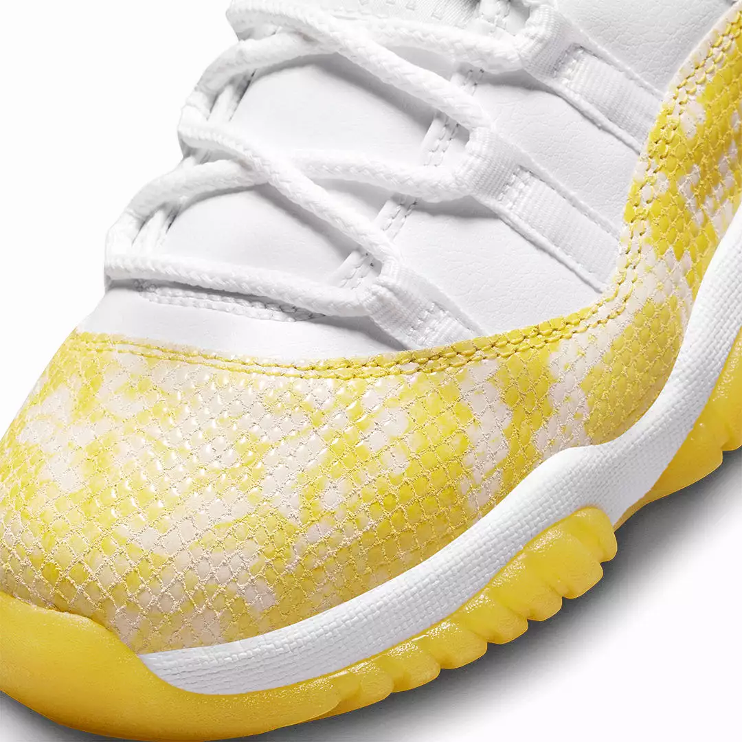 WMN'S AIR JORDAN 11 RETRO LOW 'WHITE/TOUR YELLOW-WHITE'