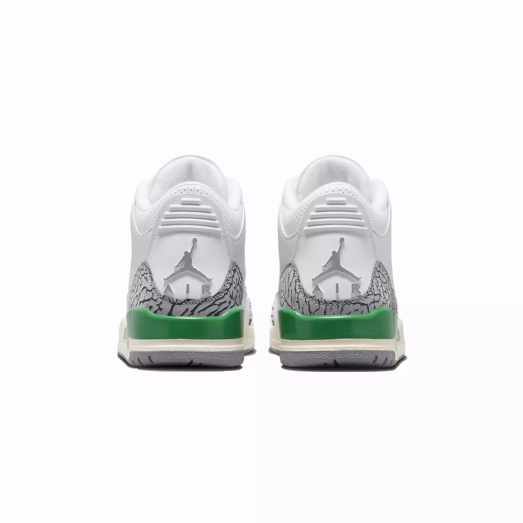 WMN'S AIR JORDAN 3 RETRO 'WHITE/VARSITY RED-LUCKY GREEN'