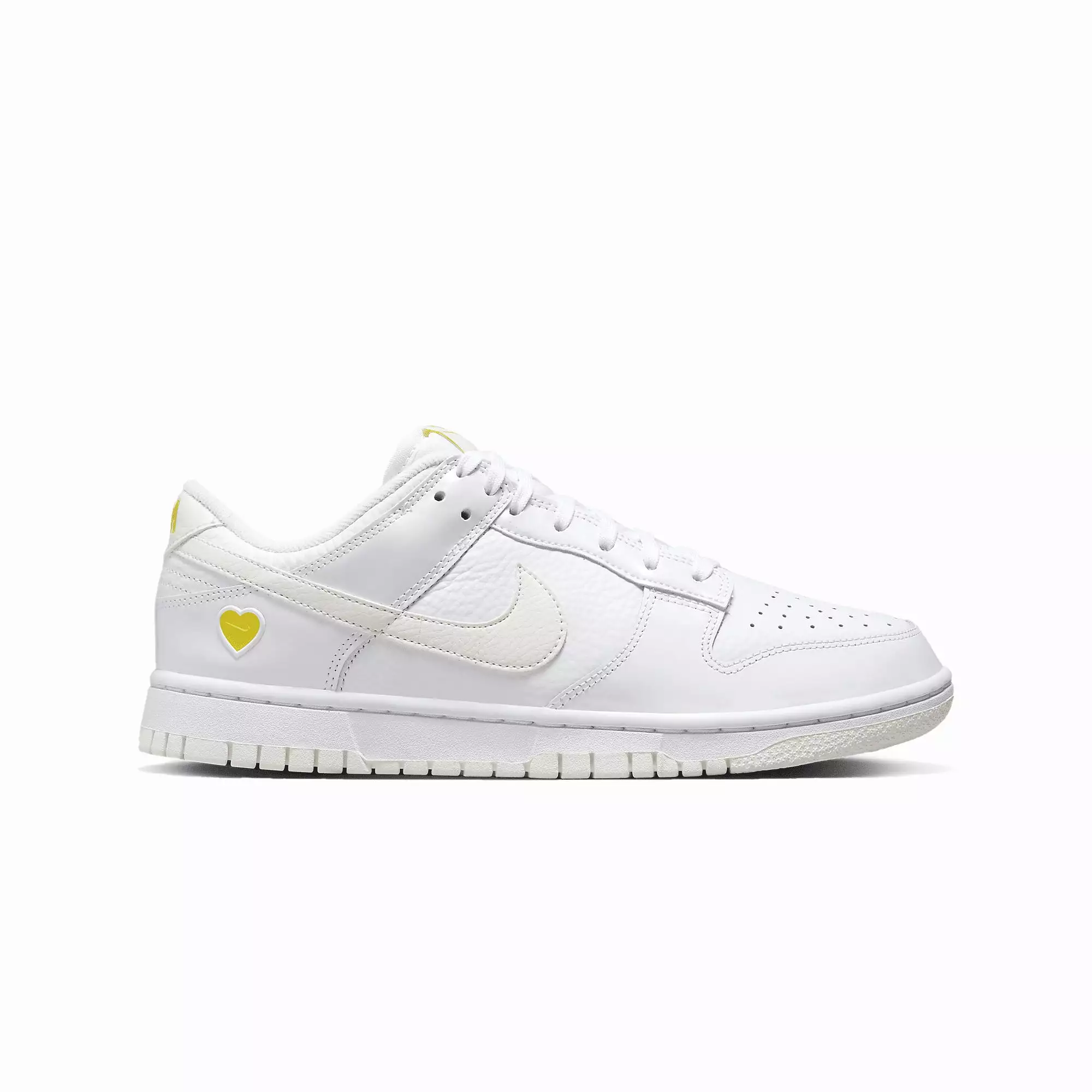 WMN'S DUNK LOW 'WHITE/SAIL-OPTI YELLOW'