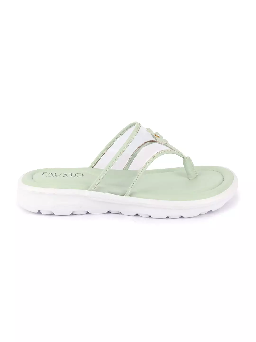 Women Green Casual Party Beach Fashion Stylish Floral Design Thong Flats Wedges Slipper