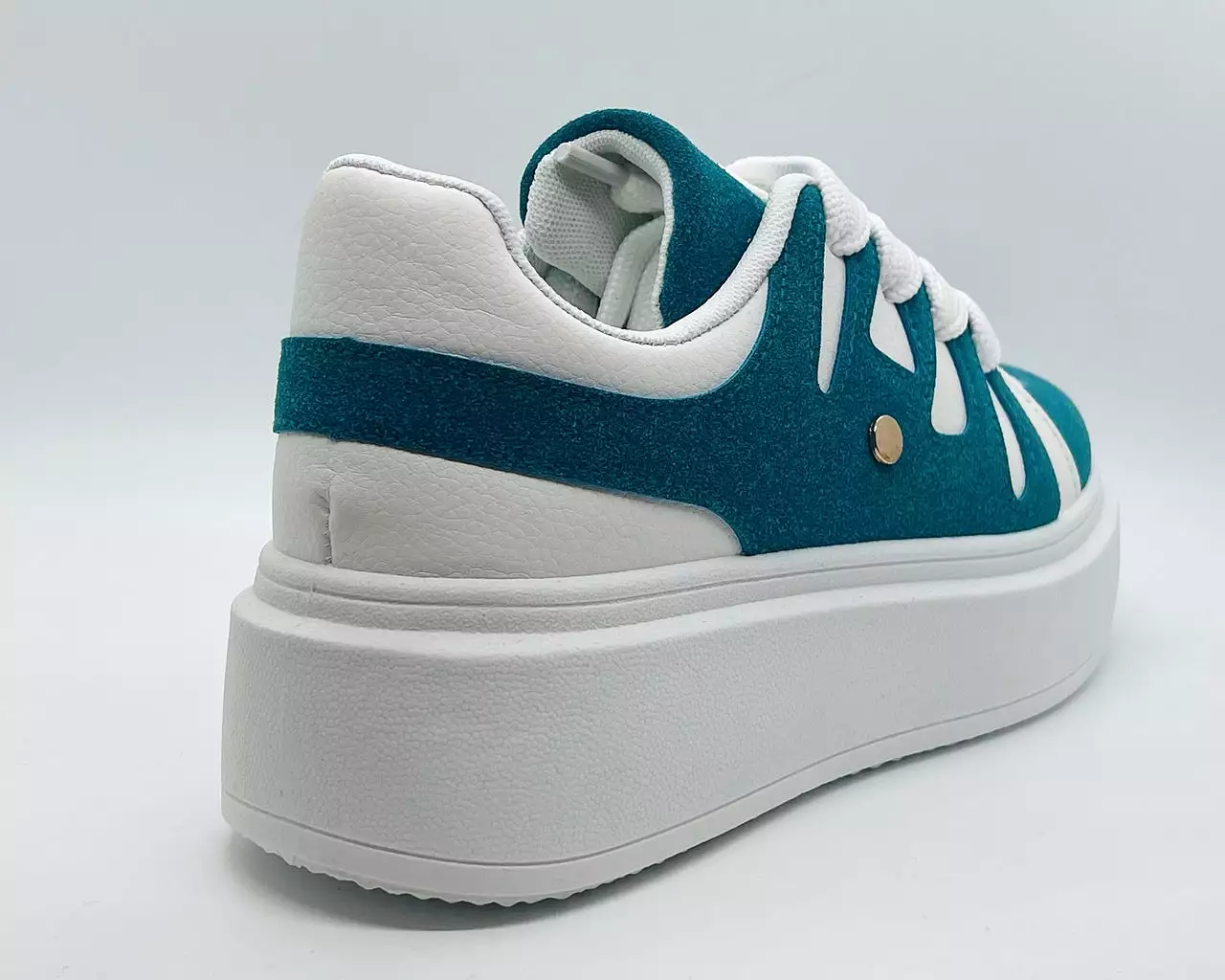 Women's Platform Colourblock Lace Up Trainers